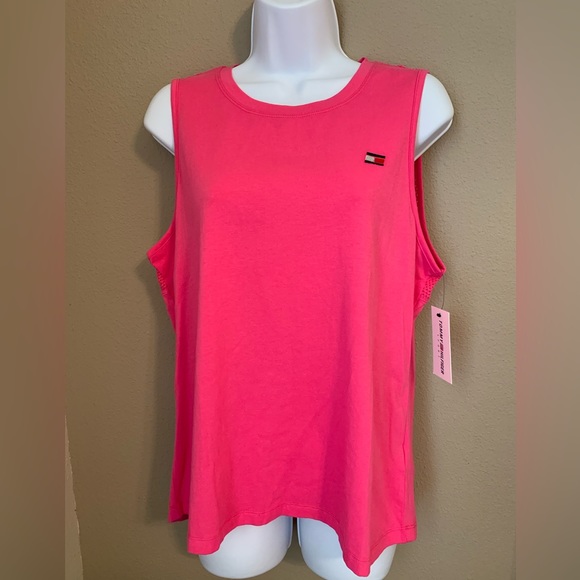 NWT Tommy Hilfiger Sport pink tank. Size L. - Picture 1 of 5